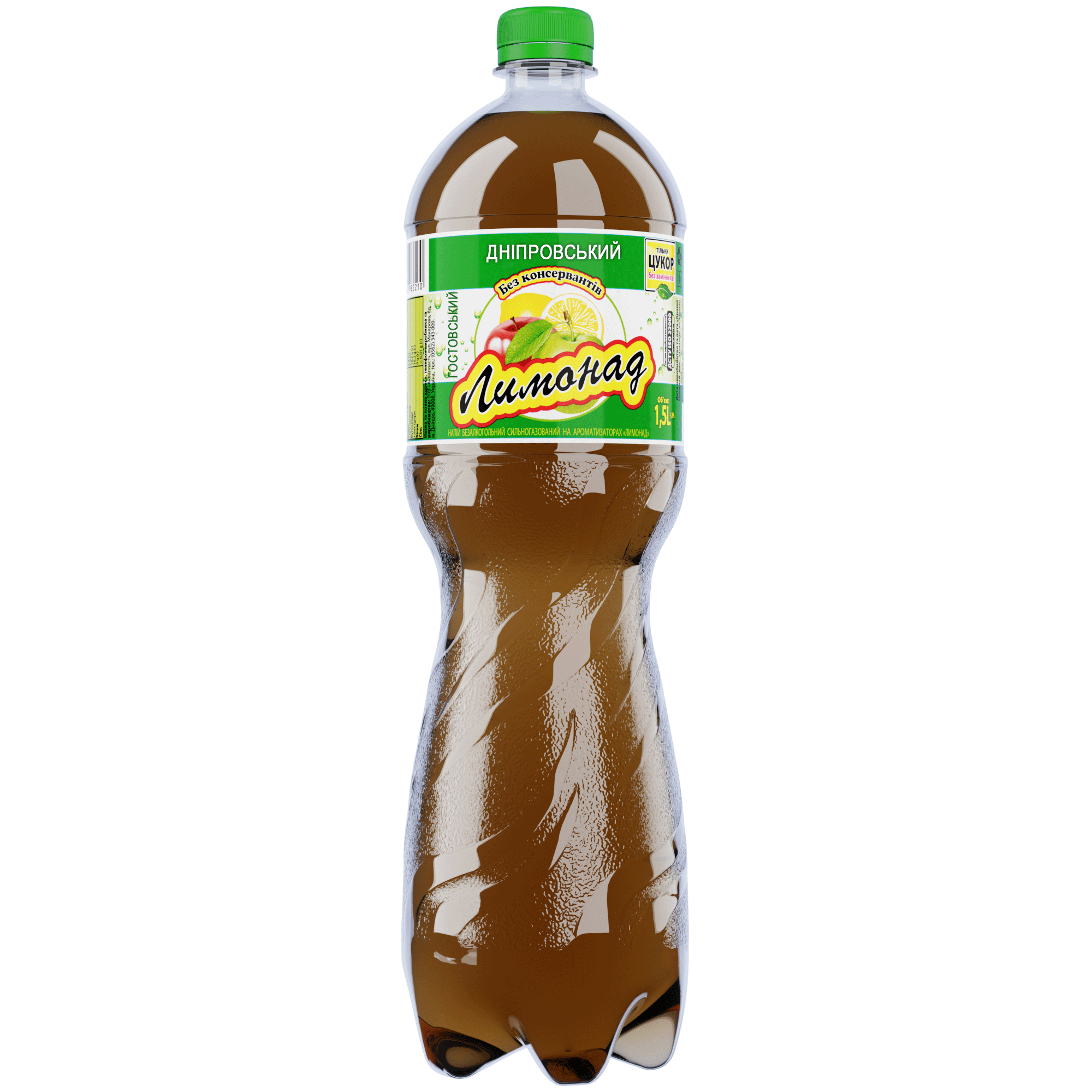 Напій безалкогольний лимонад ДНІПРОВСЬКИЙ, 1,5 л